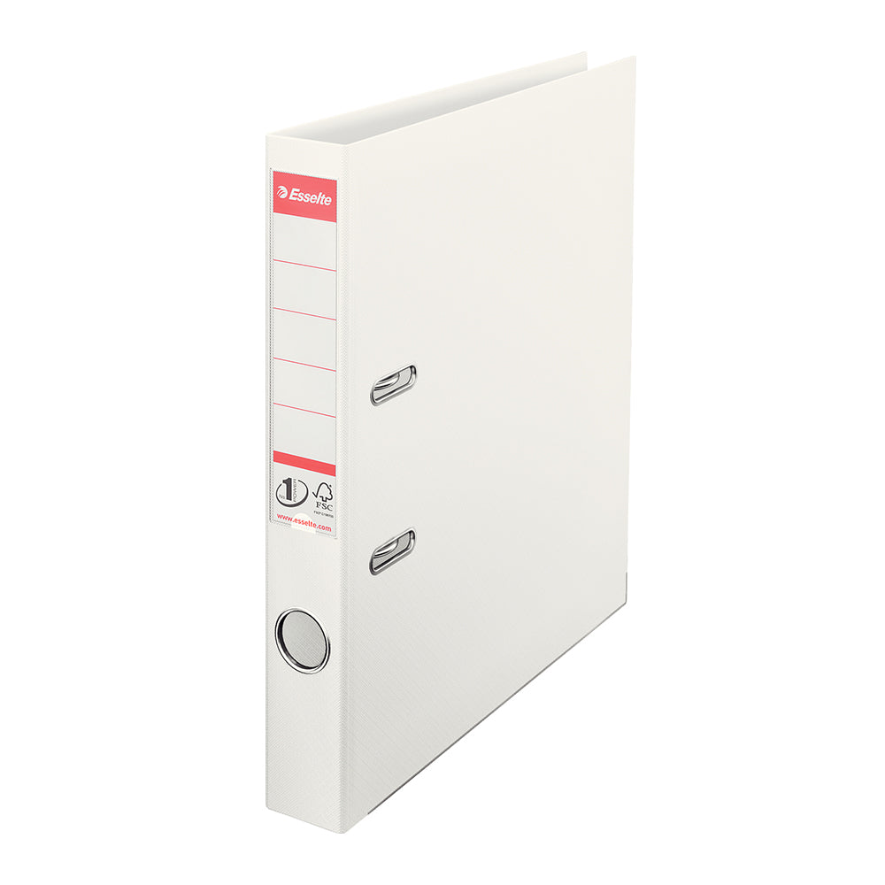 Biblioraft Esselte No.1 Power, PP/PP, A4, 50 mm, VIVIDA alb Biblioraft Esselte No.1 Power, PP/PP, A4, 50 mm, VIVIDA alb